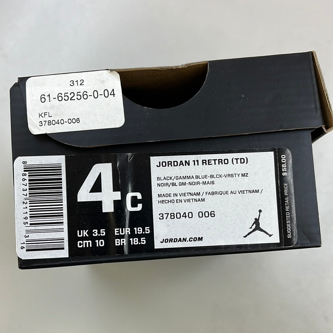 SZ 4C. 2013 PreOwned Jordan 11 Gamma Blue.