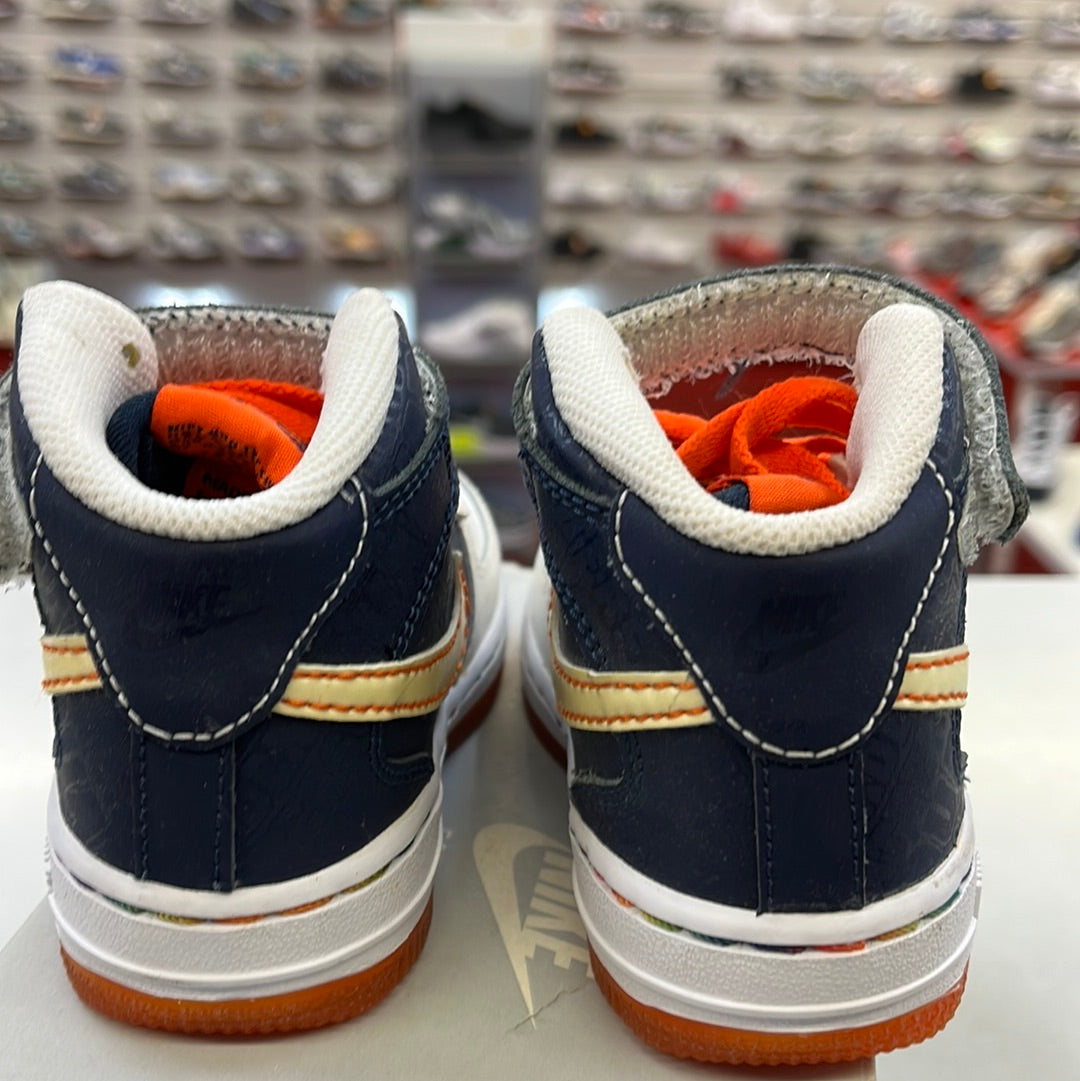 SZ 6.5C. 2007 Baby Nike AF1 Mid Patterson Park.
