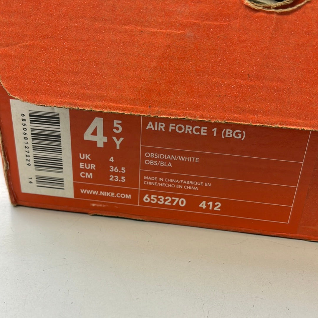 SZ 4.5Y. 1999 Nike AF1 Low Obsidian.