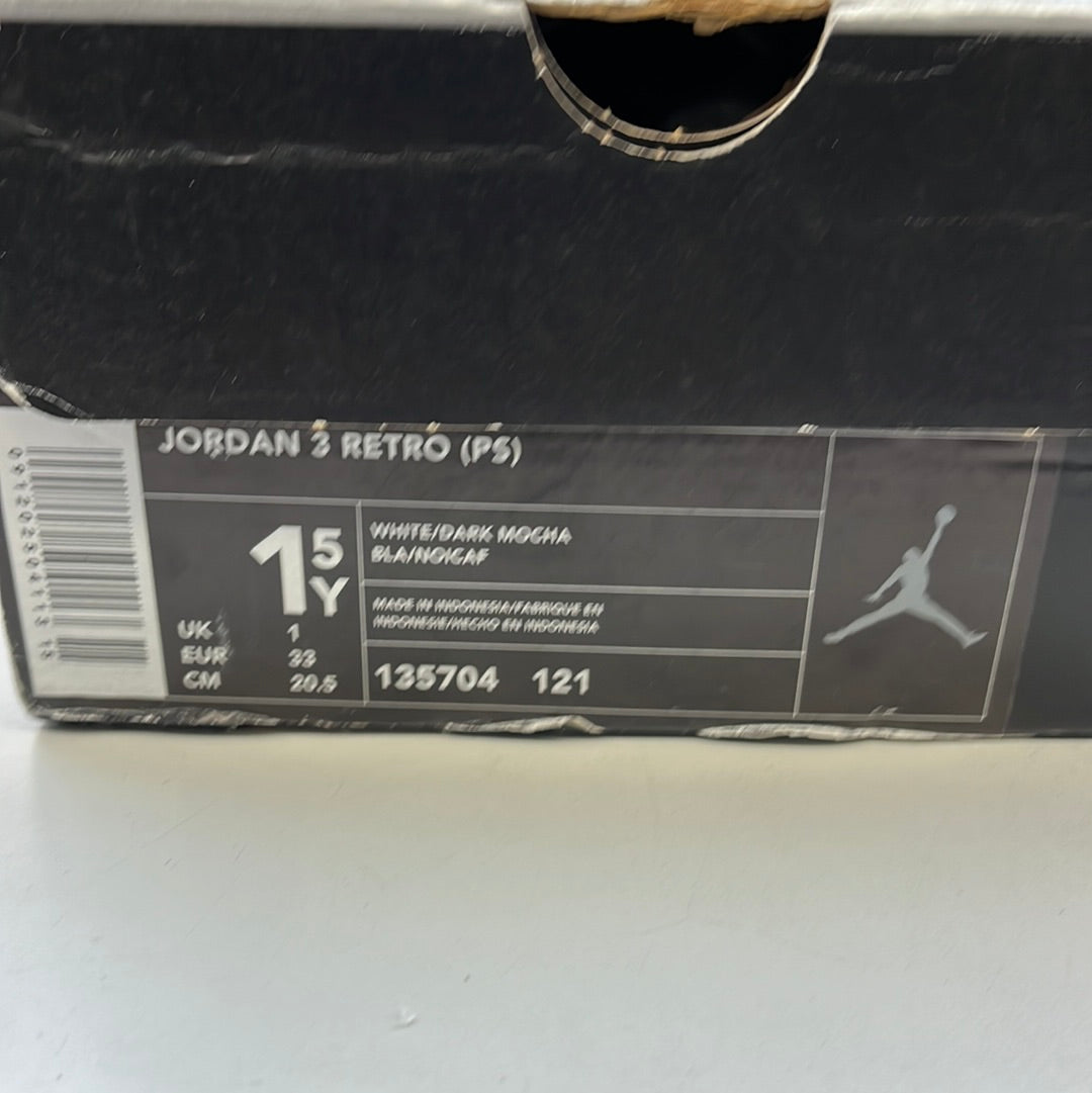 SZ 1.5Y. 2001 Jordan 3 Retro Mocha.