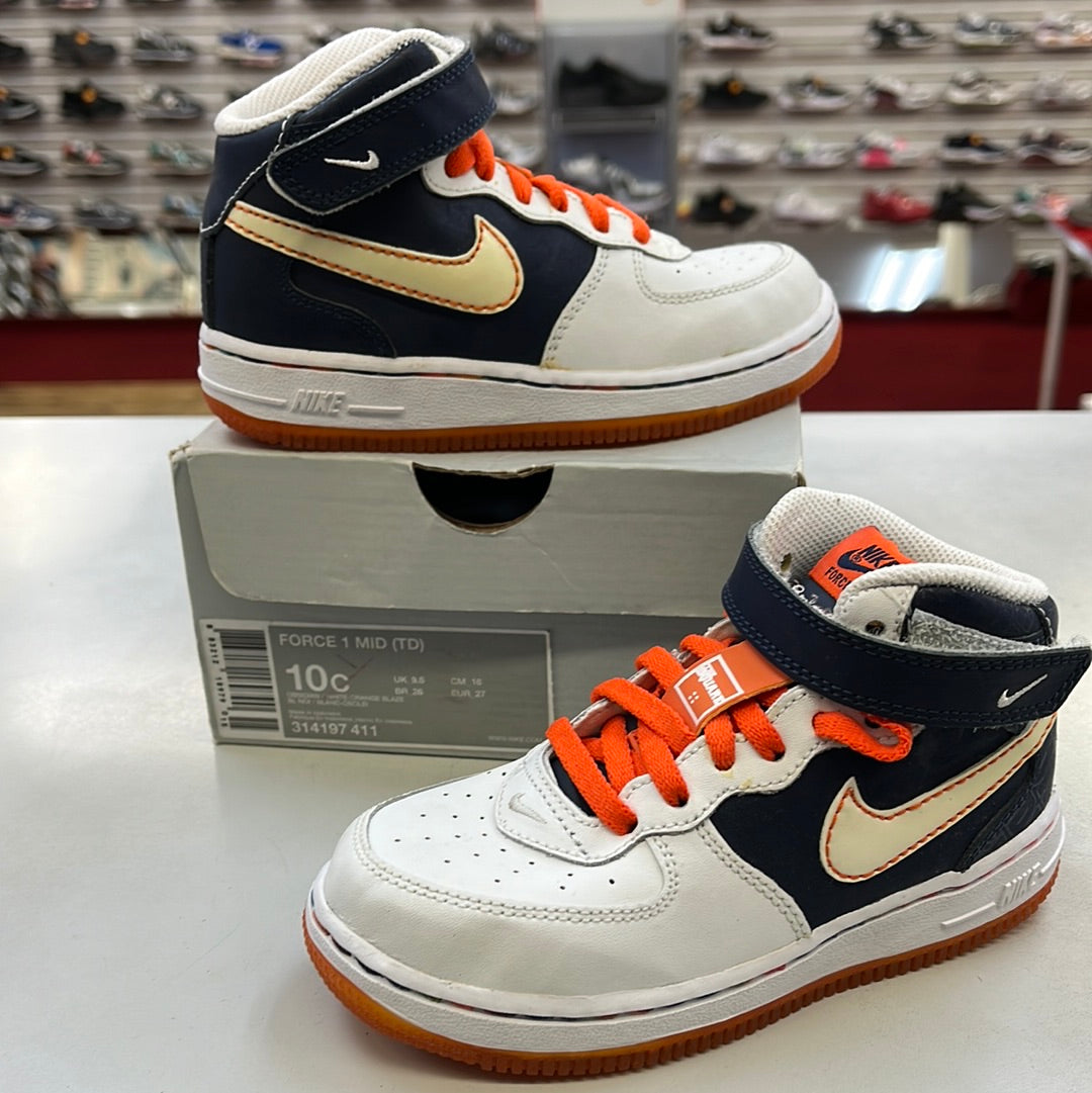 SZ 10C. 2007 Baby Nike AF1 Mid Patterson Park.