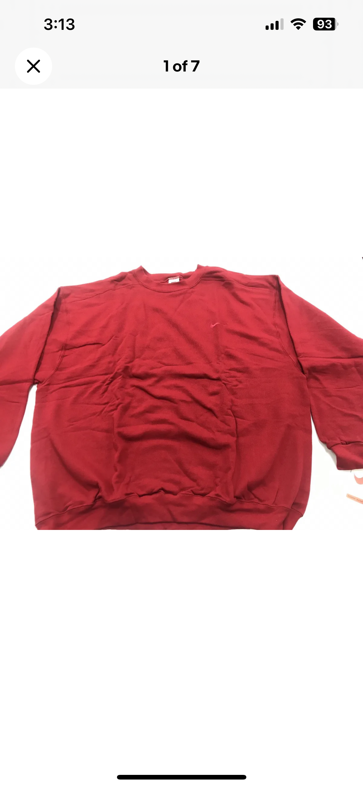 SZ XLarge. Vintage 90’s Nike Sweatshirt.