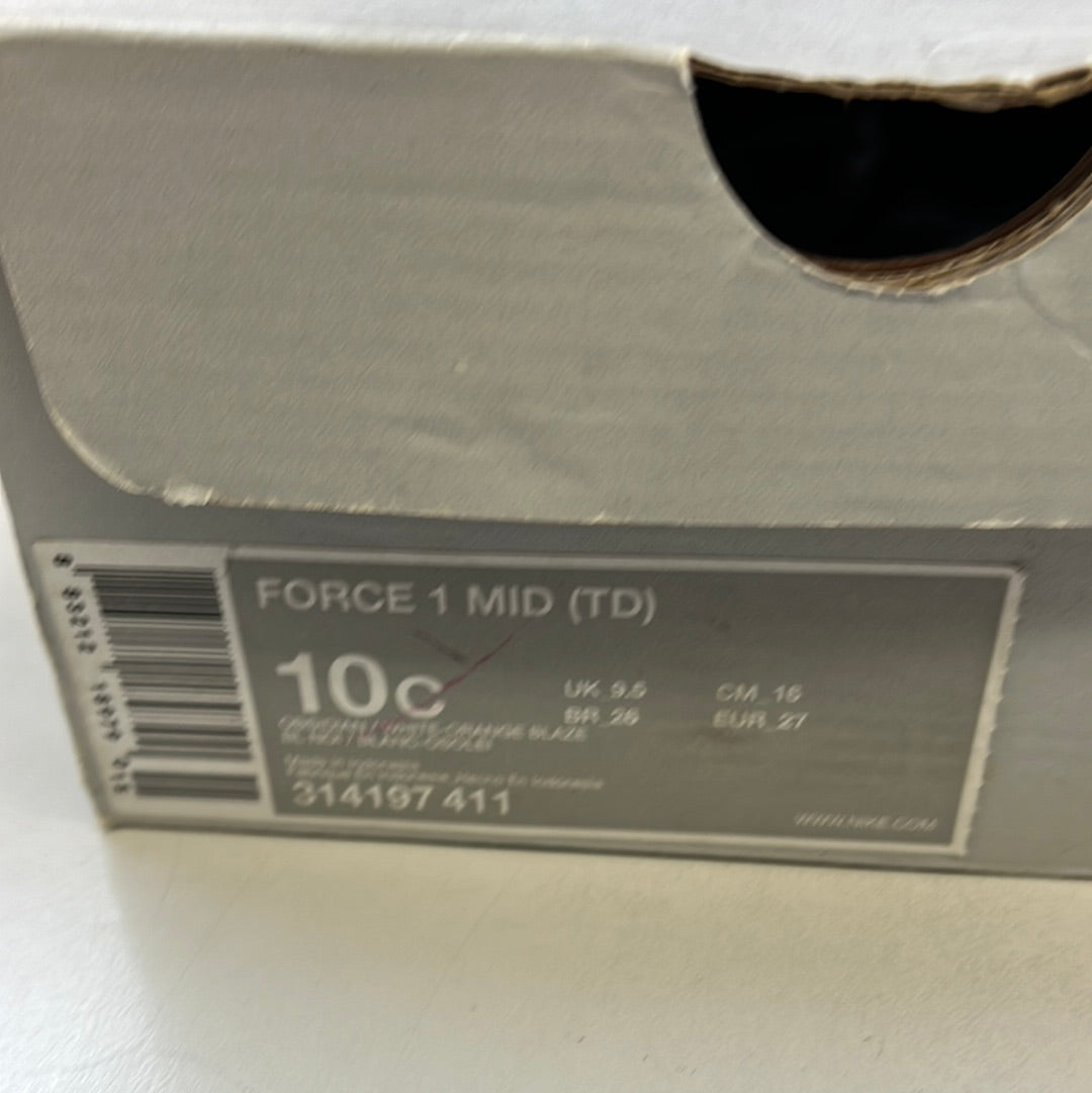 SZ 10C. 2007 Baby Nike AF1 Mid Patterson Park.