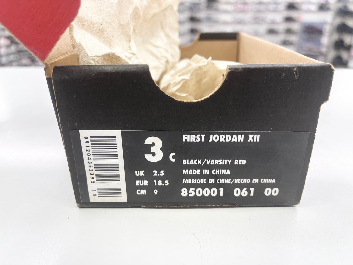SZ 3C.    1996 Baby Jordan XII Black Red