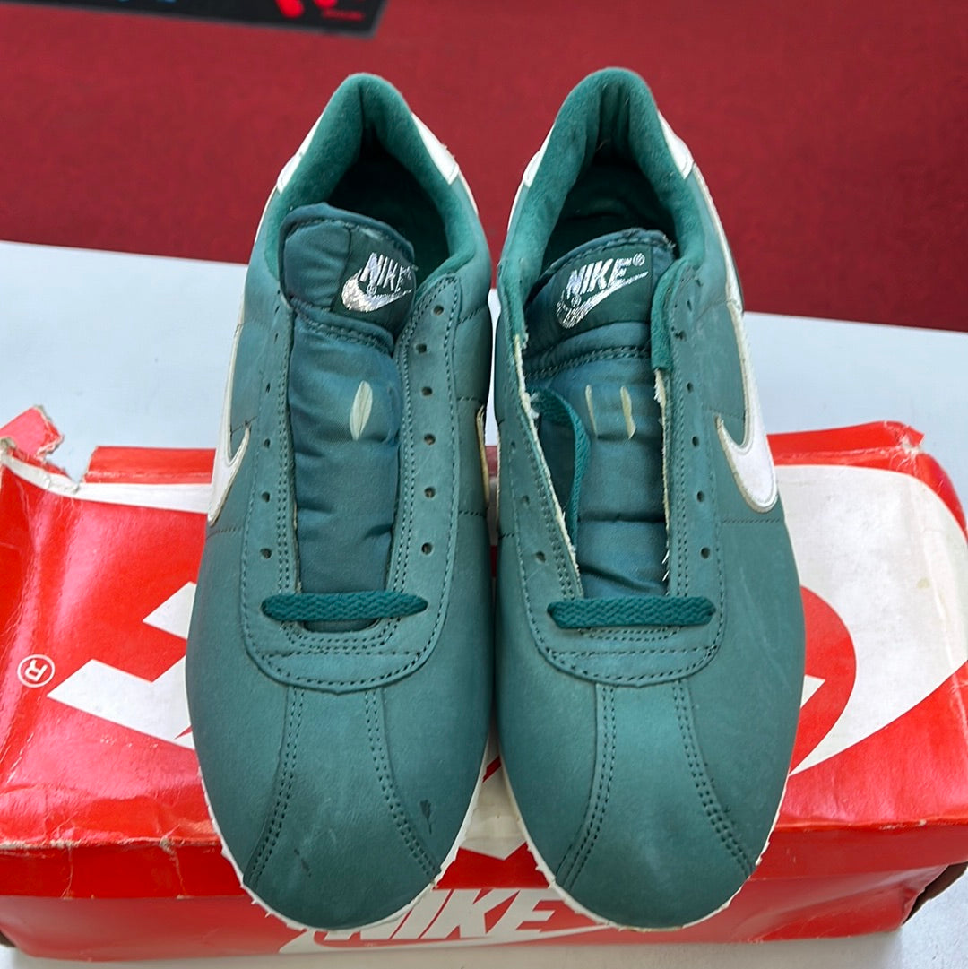 SZ 10.5 men.     1990 Nike Leather Cortez Money Green.