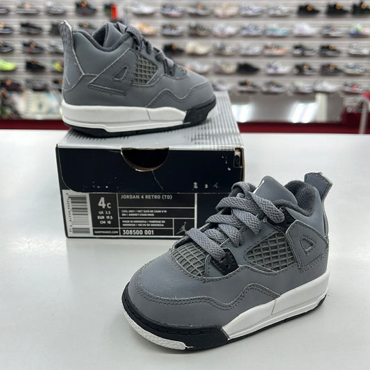 SZ 4C.        2004 Baby Jordan IV Cool Grey.