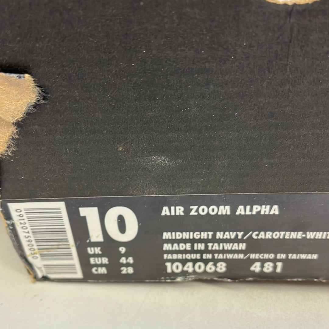 SZ 10 Men.       1996 Nike Air Zoom Alpha.