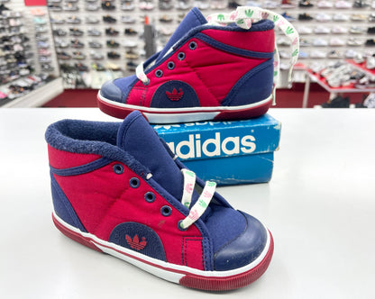 Baby Adidas Ortano Canvas Navy/Red.