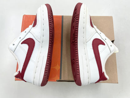 SZ 8C.     2003 Baby Nike AF1 low White/Red.