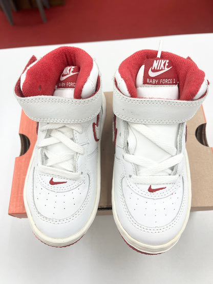 2002 Baby Nike AF1 Mid White/Red.