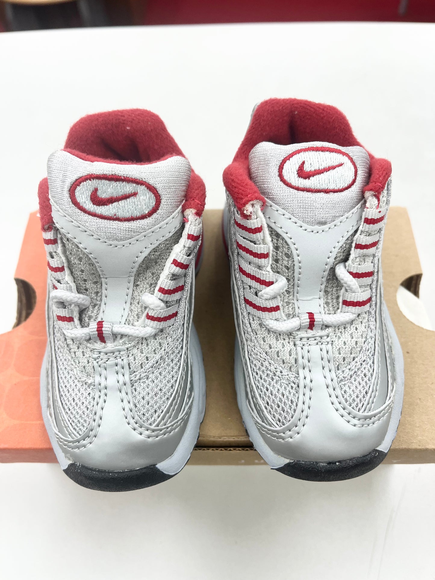 SZ 5C.          2001 Baby Nike air max 95 Varsity Red Silver.