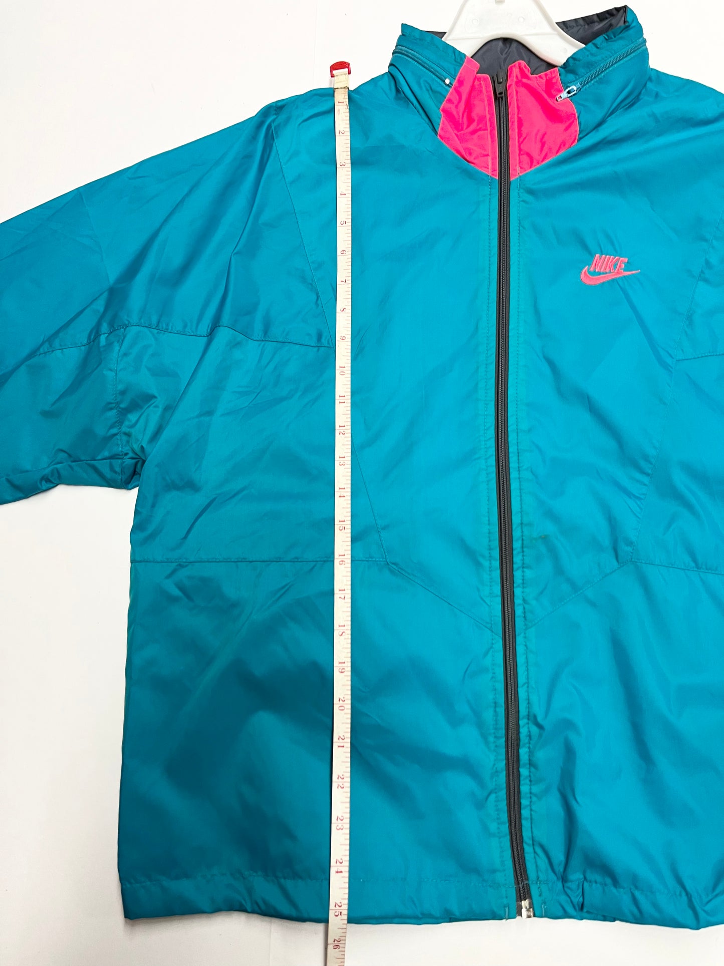 1990’s Nike Windbreaker Teal Infrared. LARGE