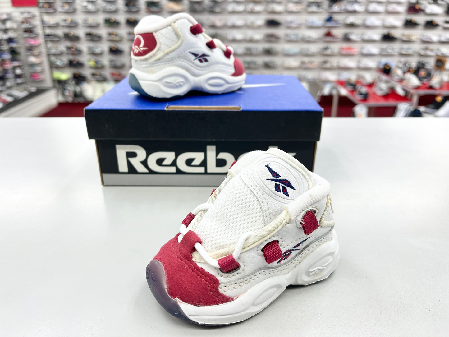 1997 Baby Reebok The question Allen Iverson white red