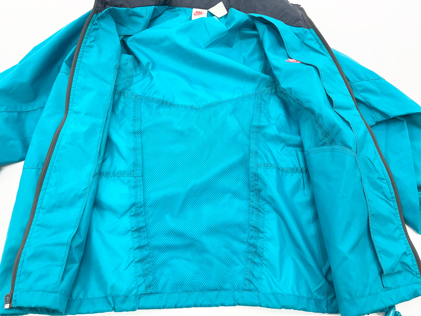 1990’s Nike Windbreaker Teal Infrared. LARGE