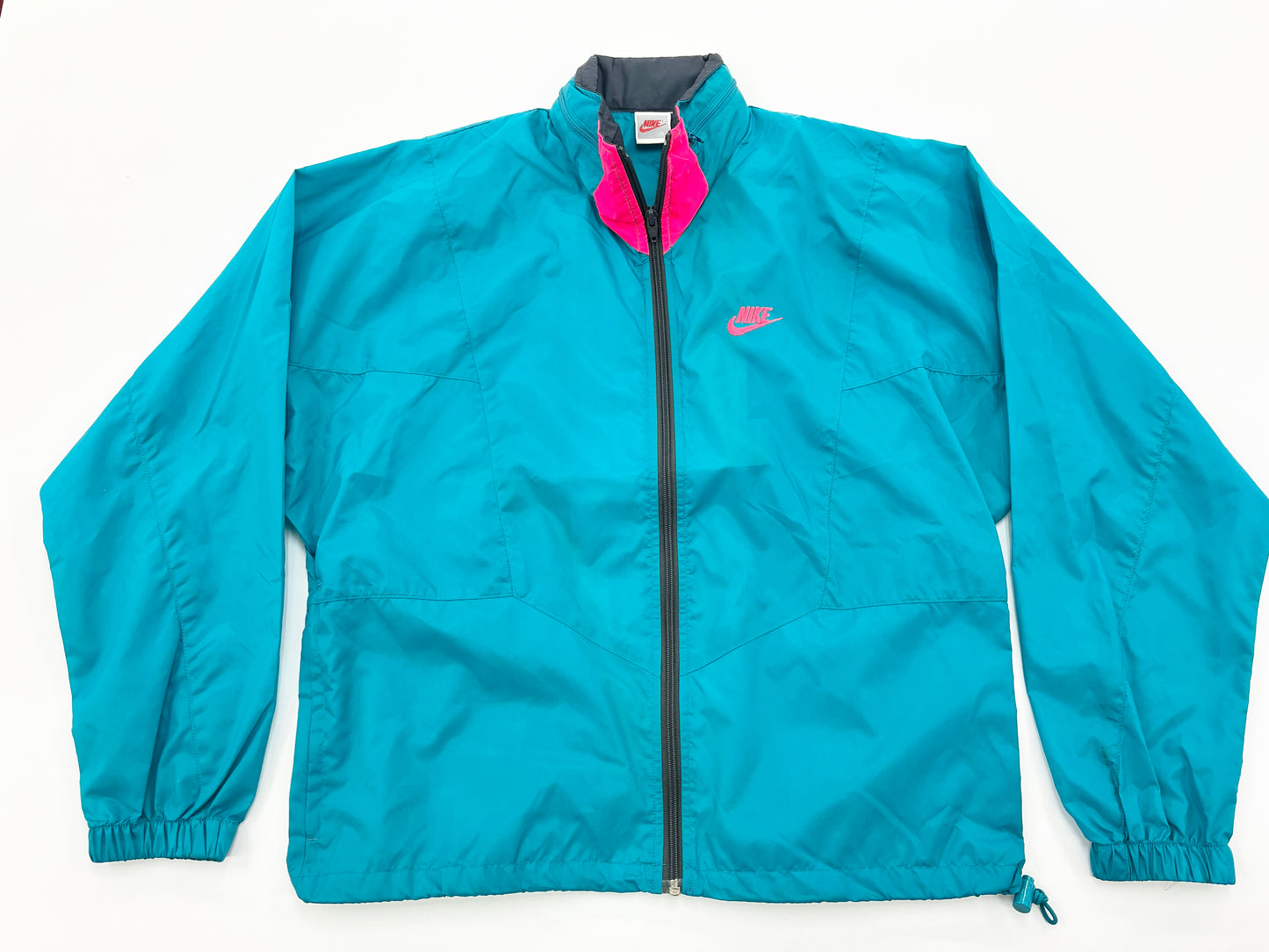 1990’s Nike Windbreaker Teal Infrared. LARGE