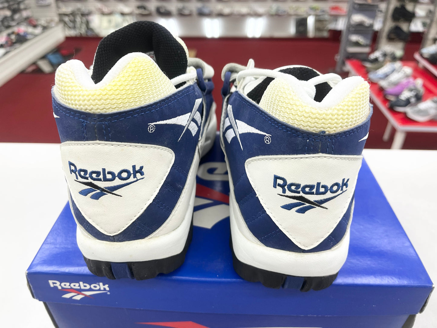 1996 Reebok Hostile Mid White Navy.