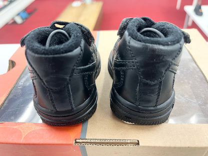 2006 Baby Newborn Nike AF1 Black with fleece hat.