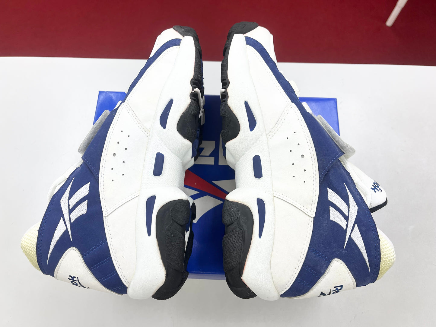 1996 Reebok Hostile Mid White Navy.