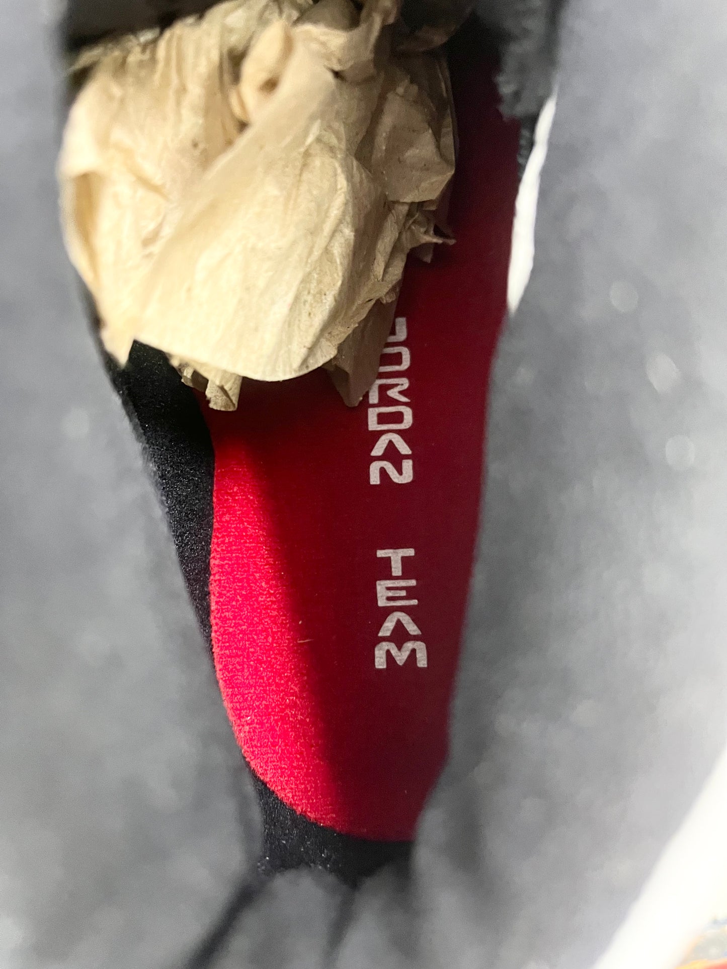 SZ 10 Men.     1999 Jordan Jumpman Team Post Black Var. Red.