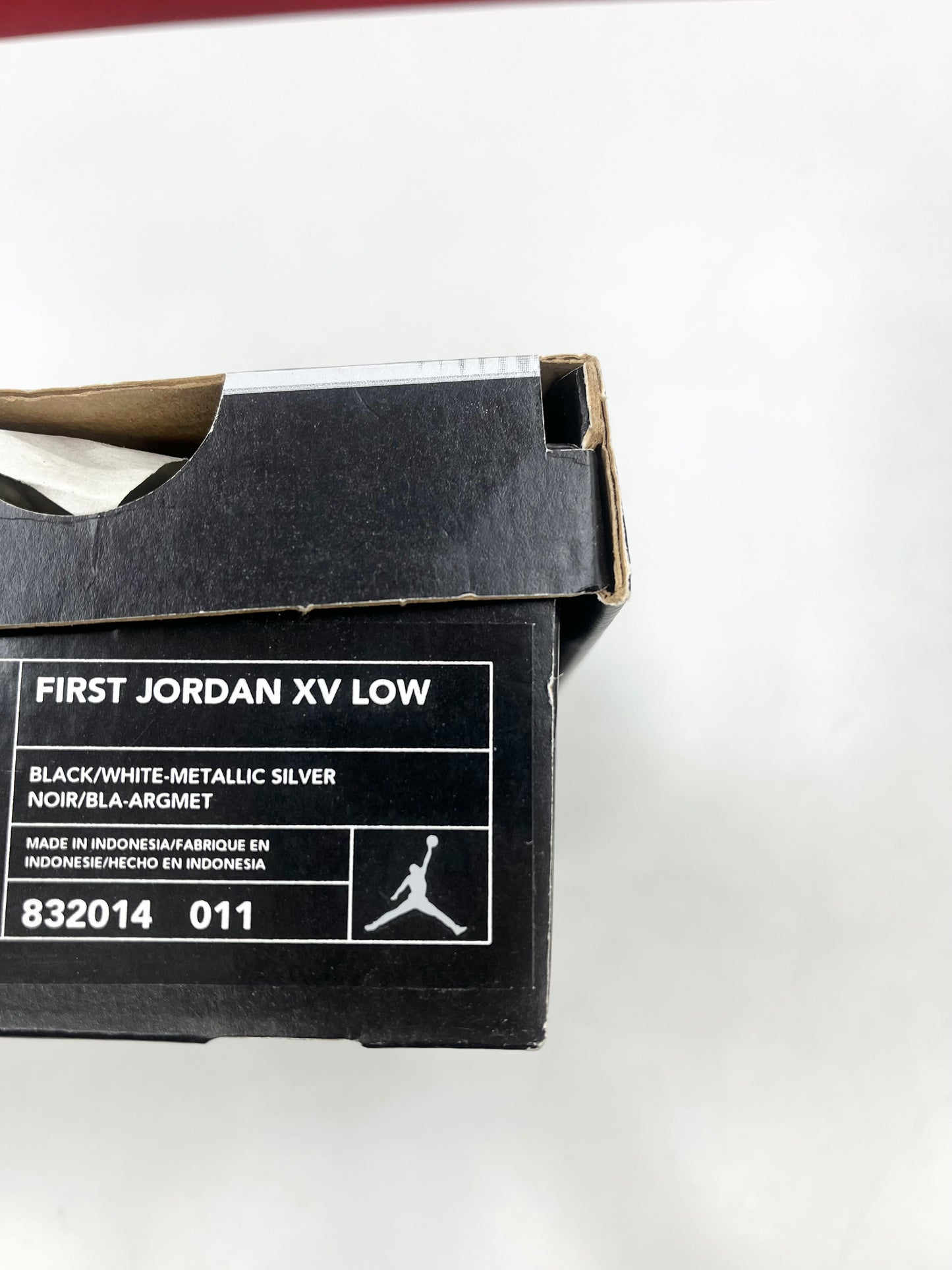 2000 Baby Jordan XV Low Black White.