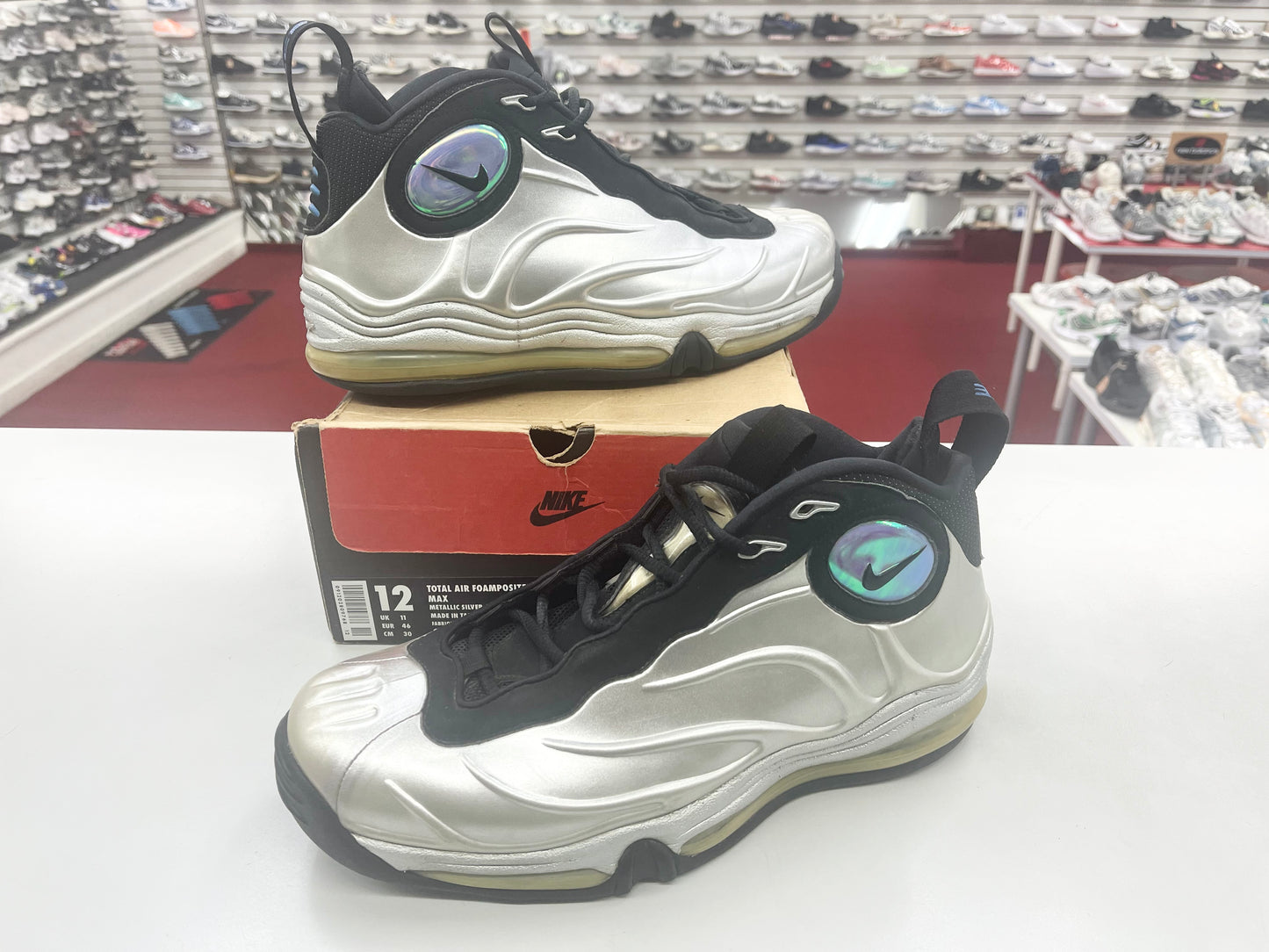 SZ 12 Men.    1998 Nike Total Air Foamposite Max Tim Duncan.