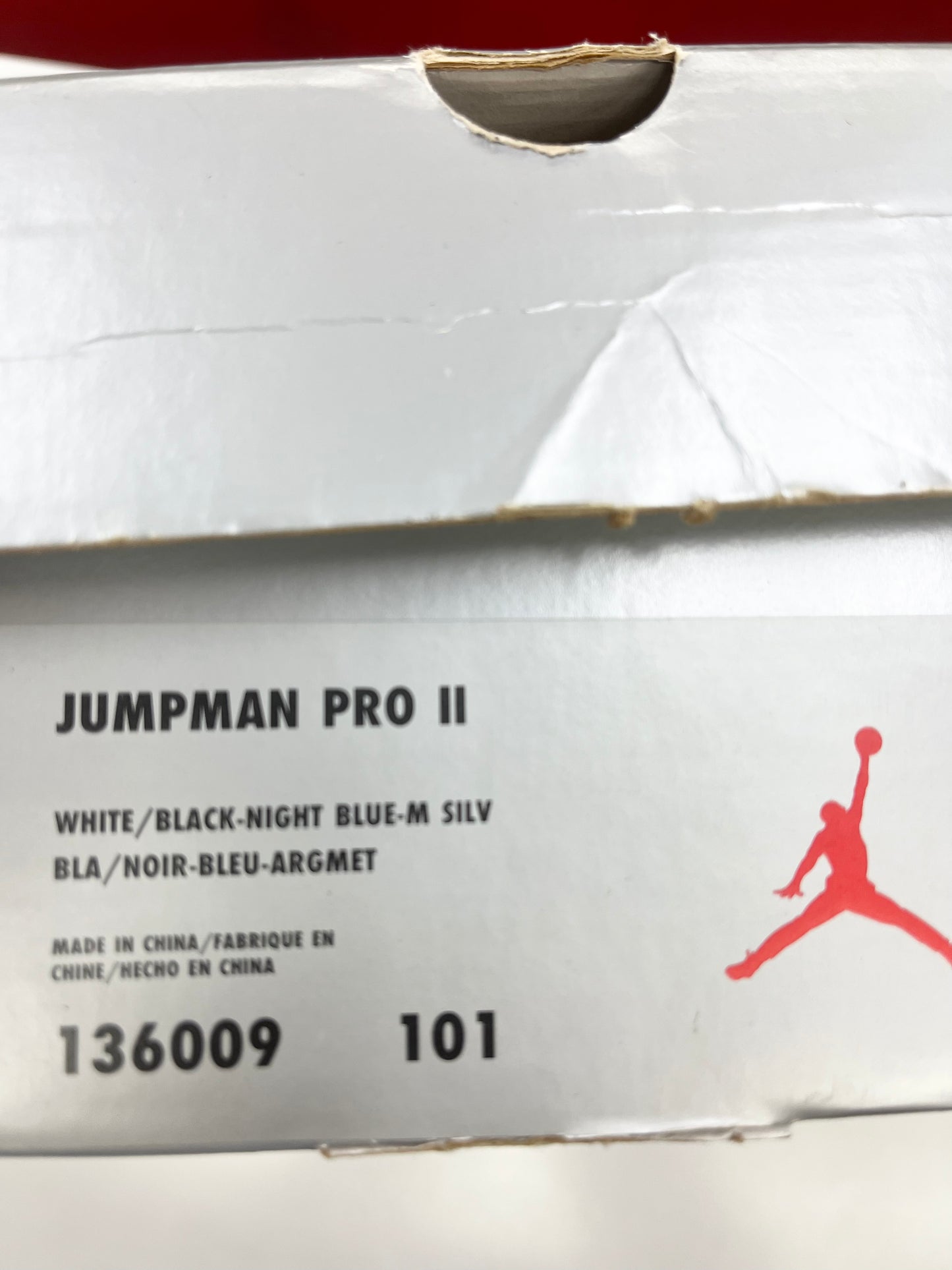1998 Jordan Jumpman Pro II White Night Blue.