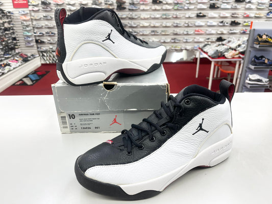 SZ 10 Men.     1999 Jordan Jumpman Team Post Black Var. Red.