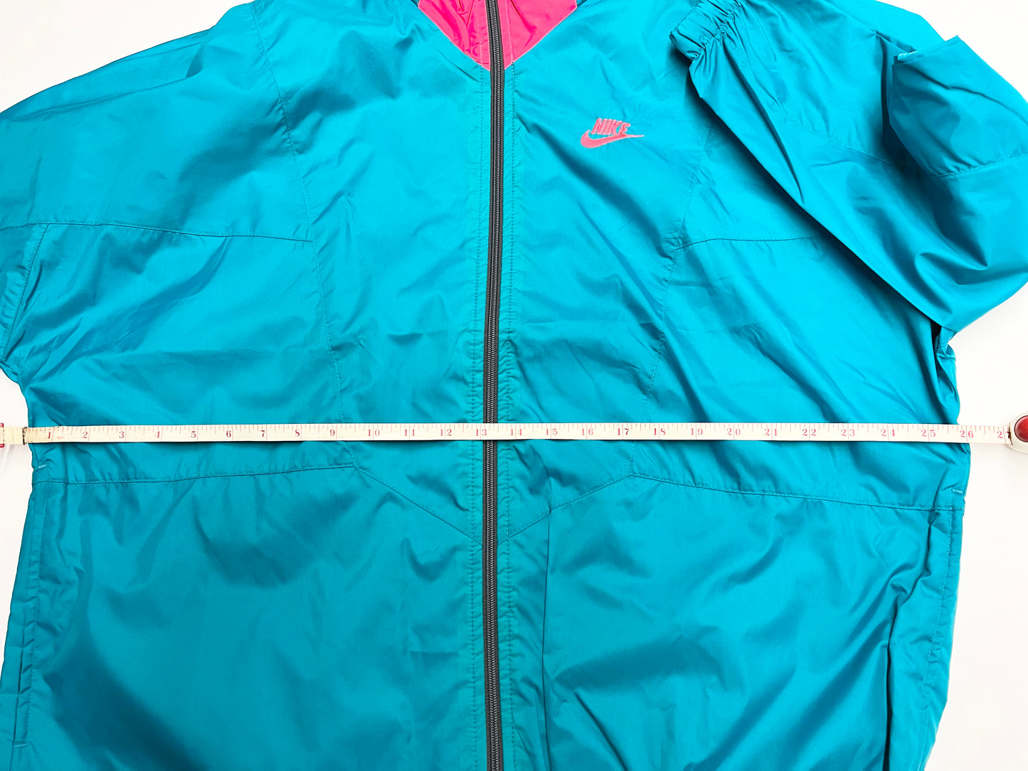 1990’s Nike Windbreaker Teal Infrared. XLARGE