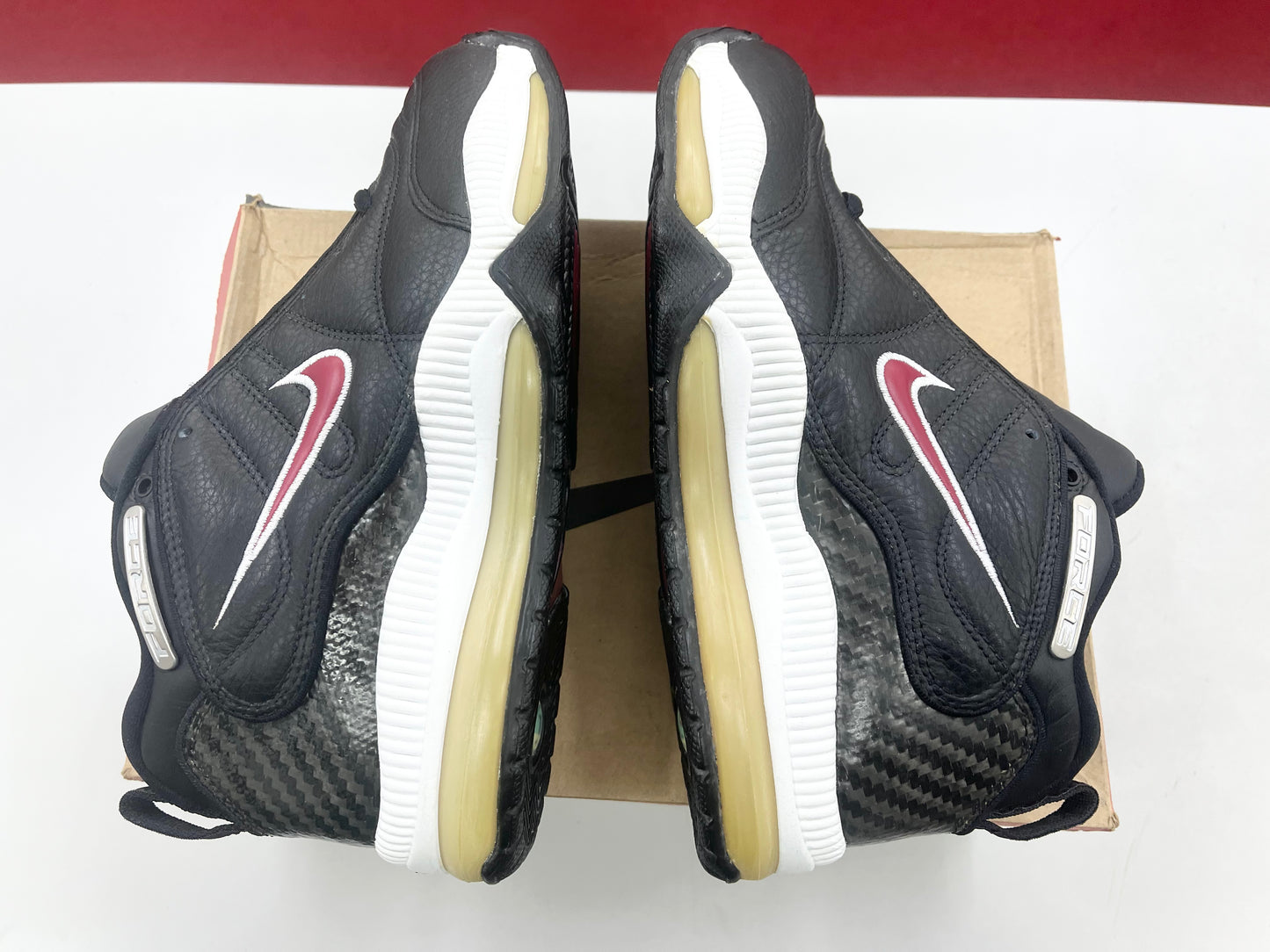 1999 Nike Air Aggress Force Black Deep Red.