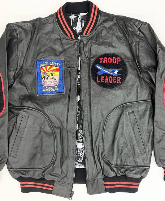 Vintage Troop Leather Jacket sz X-large men new with tag.