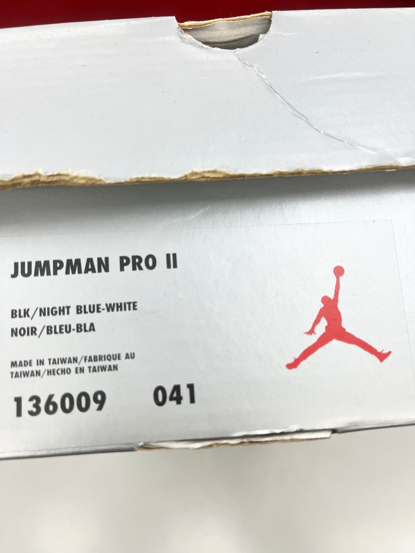 1998 Jordan Jumpman Pro II Black Night Blue.