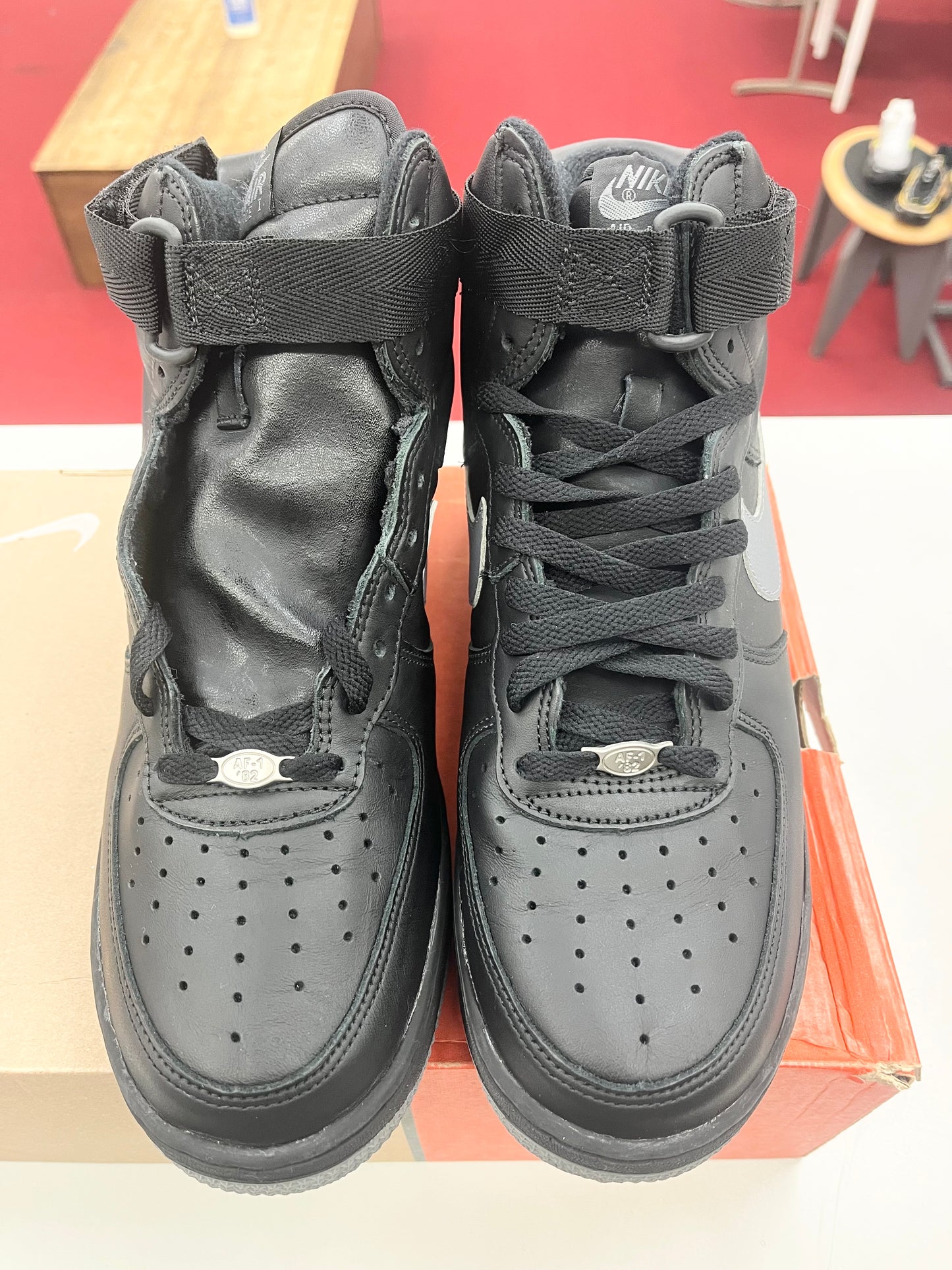 2002 Nike Air Force 1 Hi Black/Cool Grey.