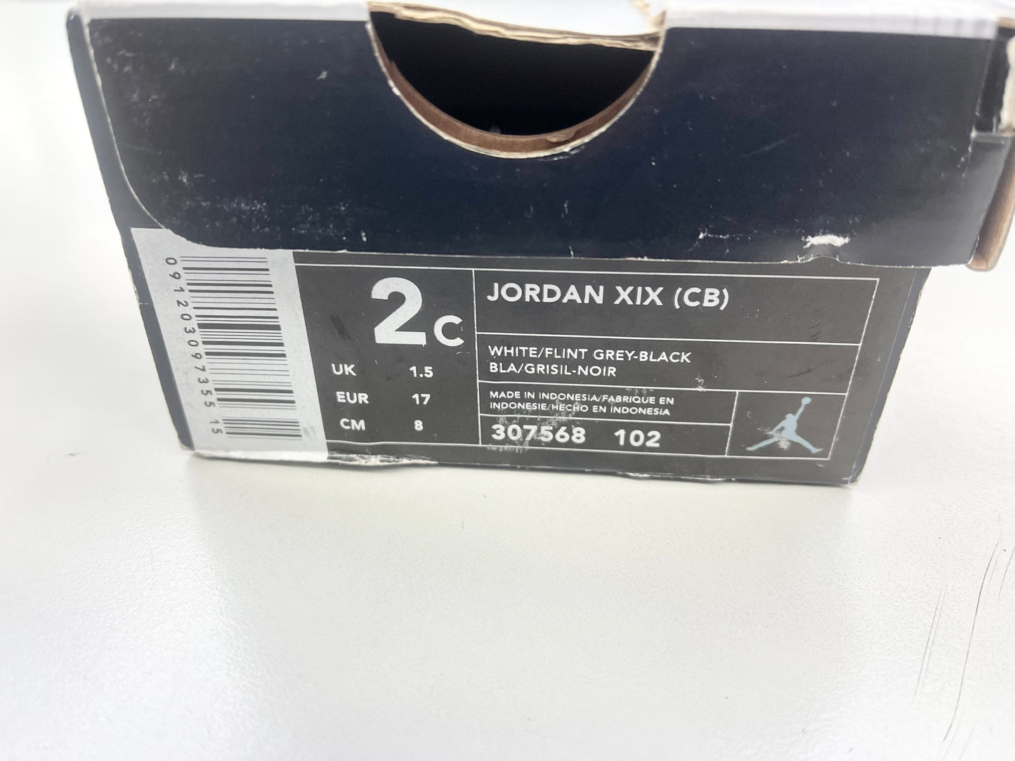 SZ 2C    2003 Baby Jordan XIX Flint Grey.