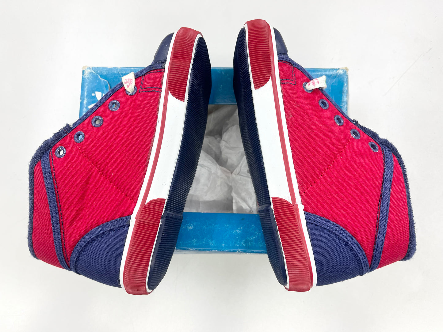 Baby Adidas Ortano Canvas Navy/Red.