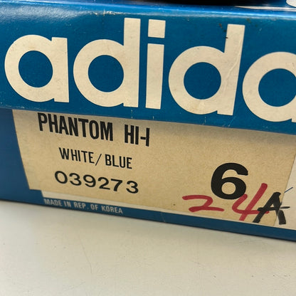 Sz 6K.  1989 baby Adidas Phantom Hi Baby Blue