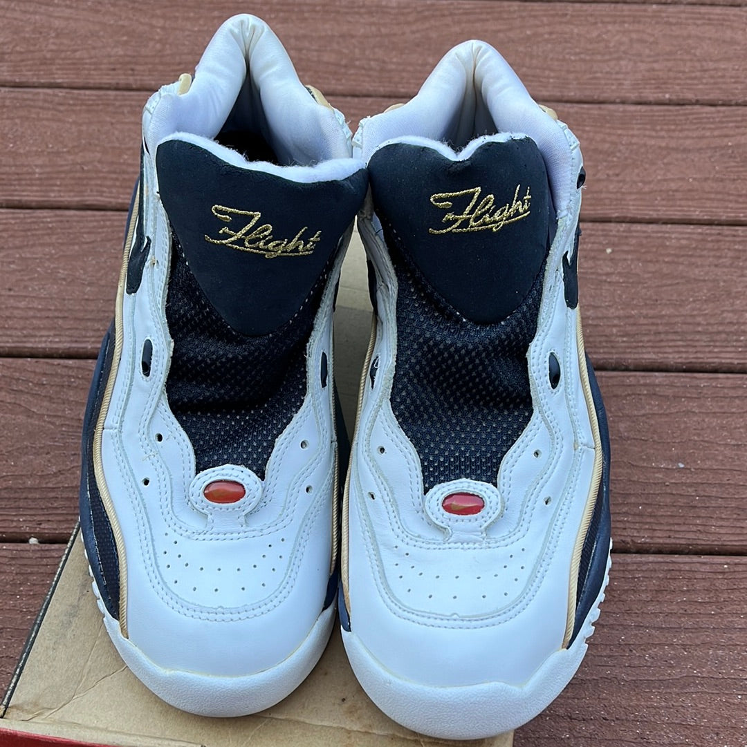 SZ 11.5 Men.    1996 Nike Air Flight Olympics colorway.