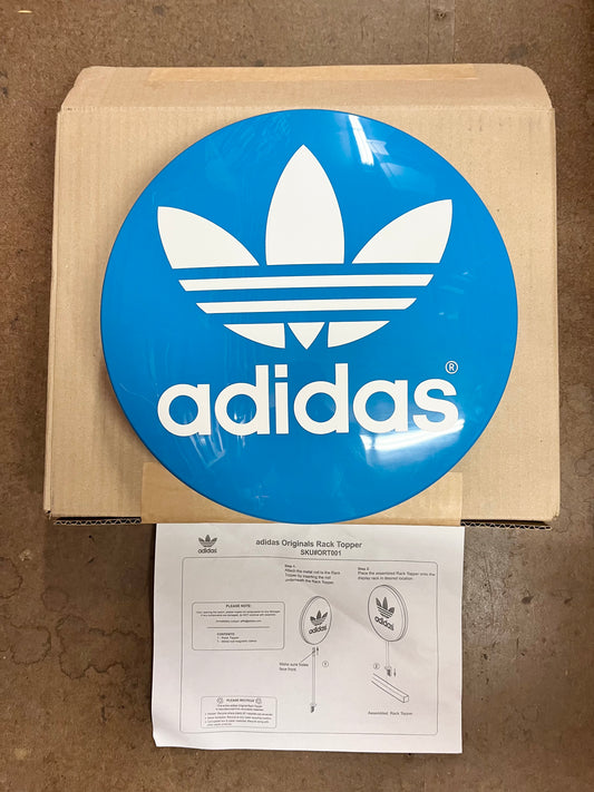 Vintage 90’s Adidas Originals plastic rack topper.