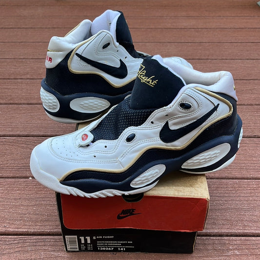 SZ 11.5 Men.    1996 Nike Air Flight Olympics colorway.