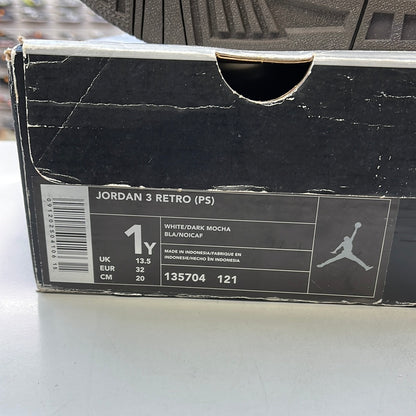 SZ 1Y.    2001 Jordan 3 Mocha.