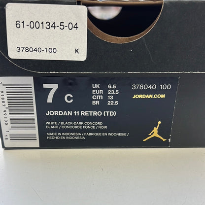 SZ 7C.    2018 Baby Jordan XI Concord.